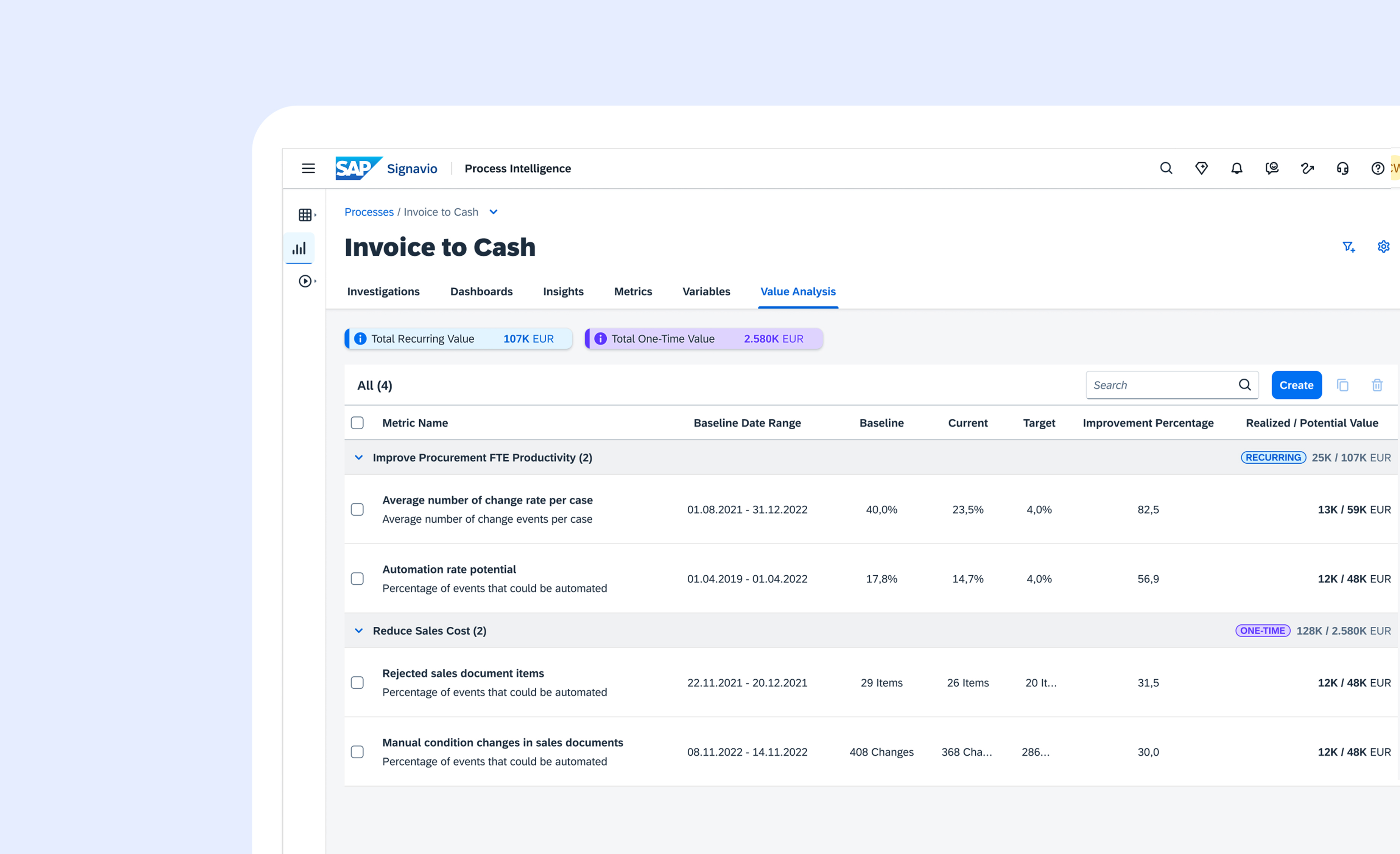 Enterprise Value Definition System
